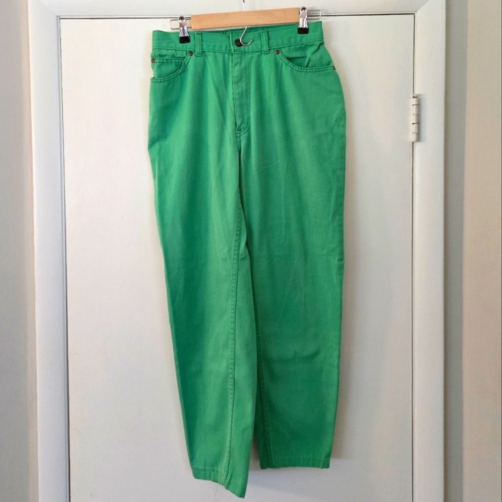 Vintage Green Levi's Jeans 1984 LA Olympic Uniform